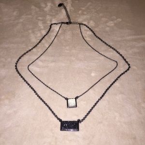 LIA SOPHIA DOUBLE DRUZY NECKLACE